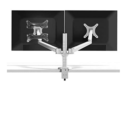 Soporte para monitor de mesa con brazo doble JEQGDLUI para un escritorio ordenado