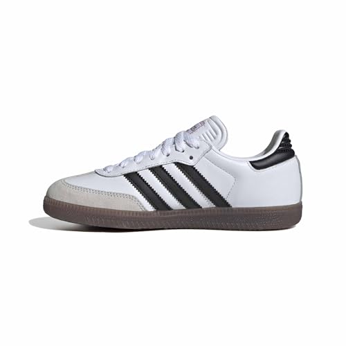 Adidas Unisex-Kids Samba Indoor, White/None/None, 5.5