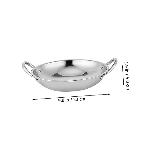 Wok de Acero Inoxidable con Doble Asa para Cocina miniatura 7