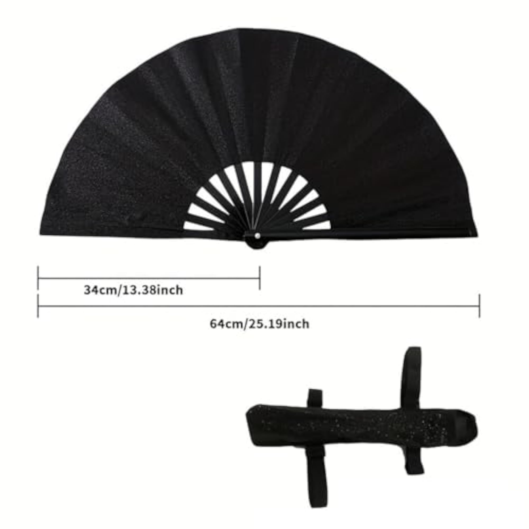 Folding Glitter Chinese Kung Fu Fan