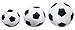 Produktbild Lena 62161 - Soft - Sportbälle 3er Set Motiv Fußball, schwarz / weiß, Größe Softbälle 7 cm, 9 cm und 14 cm, im Netz, Spielbälle für Kinder ab 1 Jahr, weiche Schaumstoffbälle zum Spielen und Baden