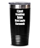 Kek Lapis Sarawak Tumbler I Just Freaking Love Funny Gift Idea For Foodie Coffee Tea Insulated Cup With Lid Black 20 Oz