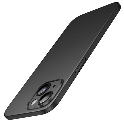 JETech Cover Ultra Sottile per iPhone 14 6,1 Pollici, Copriobiettivo Fotocamera Protezione Completa, Custodia Difficile e in PP con Finitura Opaca e Leggera (Nero)