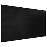 Neoaider Slatwall Panel 8 FT x 4 FT, Interlocking Slat Wall Paneling, Wall Mounted PVC Wallpanel, Suitable for...