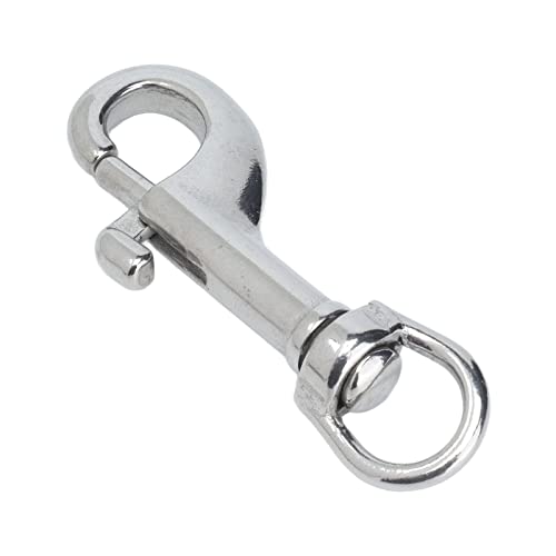 Single Ended Diving Clips, Dog Collar Hooks Corrosion Resistant 65Mm Length For Fishing #TOP3