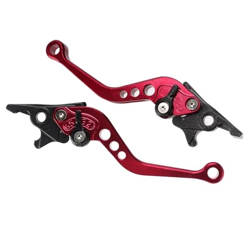 Levier d'embrayage moto et frein CNC rouge pour amélioration de la force de freinage