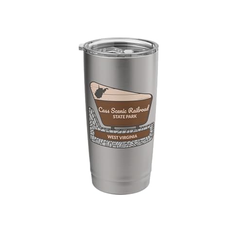 Cass Scenic Railroad State Park West Virginia Welcome Sign Stainless Steel Insulated Tumbler