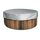 Ausi Cubierta de piscina redonda de 190 x 30 cm, para piscinas elevadas y tanques de almacenamiento.