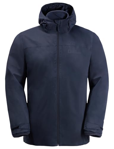 Jack Wolfskin Herren Taubenberg 3in1 Jkt M Jacket, Night Blue, XXL EU – Ansicht 4