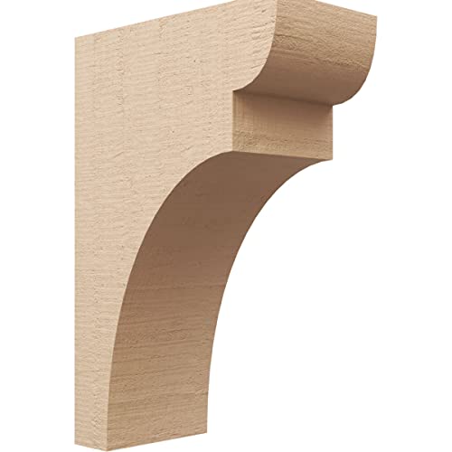 10"W x 20"D x 30"H Classic Yorktown Rough Cedar Woodgrain TimberThane Corbel, Primed Tan