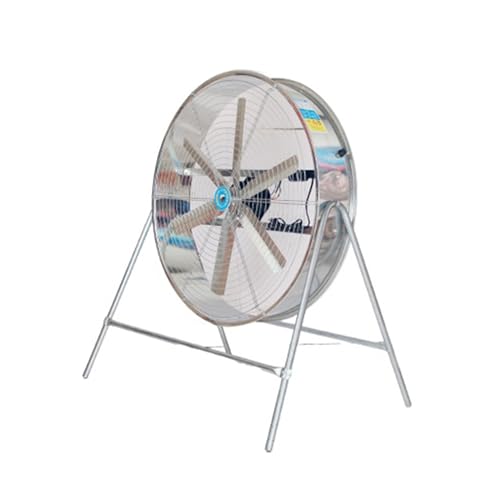 Ventilador de suelo industrial resistente, velocidad ajustable, diseño vertical para una refrigeración potente en agricultura y fábricas