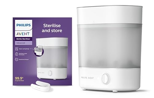 Image of Philips Avent Sterilizer I No.1 Brand Recommended by Moms Worldwide | Kills 99.9%* Germs in 10 mins Cycle with Natural Steam Sterilization I Stays Sterile Upto 24hrs* | SCF291 /00 (Sterilizer with Manual Breast Pump Combo)