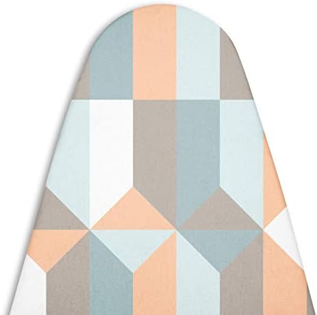 Encasa Homes Ironing Board Cover 'Luxury Line' with Extra Thick Padding (Fits Standard X-Large Boards of 135 x 45 cm) Multistripe - Replacement for Home & Hotel
