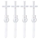 4E's USA Tissue Grinder 4 Sets - 20mL Glass Dounce Homogenizer Tissue Grinder Tube with Pestel, Ground Glass Round Body Homogenizer, Made of Borosilicate Glass with Cross Handle