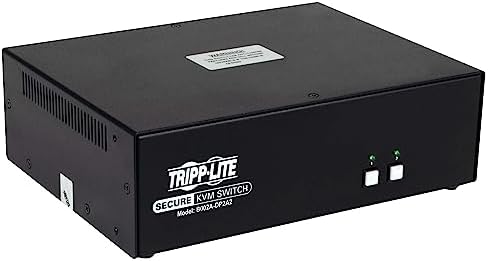 Tripp Lite Secure KVM Switch 2-Port Dual-Monitor DisplayPort 4K NIAP TAA (B002A-DP2A2)