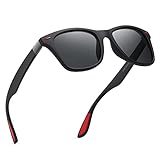 【TAC Polarisierte Schutz】Unsere sonnenbrille herren polarisiert ist aus TAC-Gläsern hergestellt, Premium-Qualität! Stark, kratz- und stoßfest. Polarisierte brille Gläser reduzieren die Blendung, die von Straßen, Gewässern, Schnee und anderen horizontalen Oberflächen reflektiert wird, schützen Ihre reisebrille vor direktem Sonnenlicht bei Outdoor-Aktivitäten und verwandeln unordentliches Licht in paralleles Licht für eine klarere, weichere Sicht!