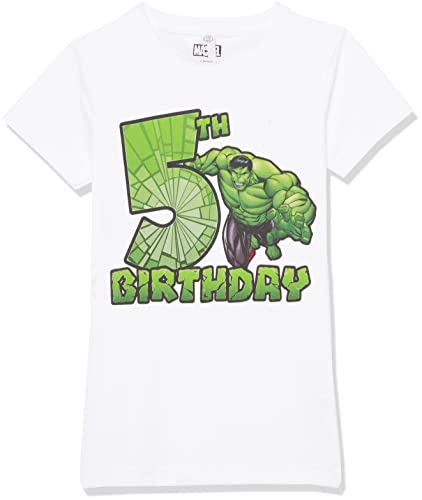 T-shirt 5 ans Marvel pour fille en coton blanc taille L