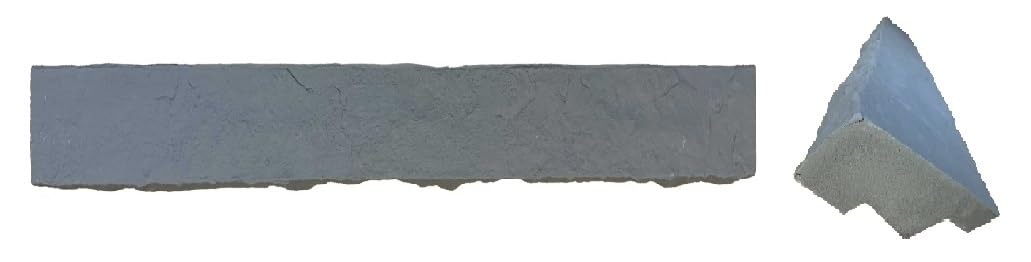 OTECKO Distinct 4-Pack Faux Stone Ledger Sill 48 Inches Long High Density Polyurethane Ledger Iron Gray