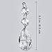 Supla 24 Pcs Teardrop Chandelier Prisms Candle Chandelier Crystal Pendants Glass Pendant Beads 1.5