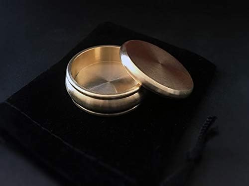 Miniatura 2 de MOMOMAGE Buda Okito Box (medio dólar, latón) Trucos de magia Primer plano Moneda mágica Aparecer Penetrar Caja Misteriosa Mágica Trucos de Magia