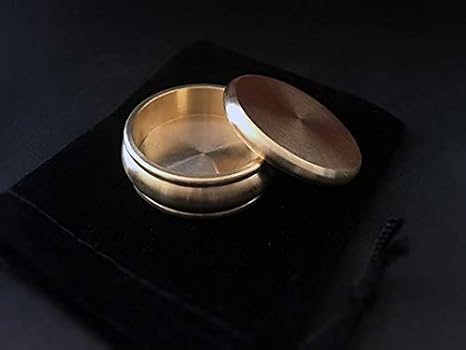 SUMAG Buddha Okito Box (Half Dollar, Brass) Magic Tricks Coin Appear Penetrate Magic Magician Close up Illusions Gimmick Prop Mentalism (Buddha Okito Box)