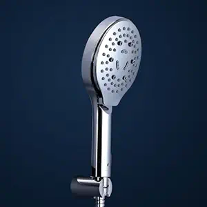 Hindware Italian Collection F160209CP 6-Flow Hand Shower for Bathroom | Made of ABS | Rain, Mist, Massage & Combination Modes | Water Saving Feature | Comes with 1.5m Hose Pipe & Wall Hook