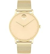 Movado Face Men's Watch - Swiss Quartz Movement Stainless Steel Mesh Bracelet - 3 ATM Water Resis...
