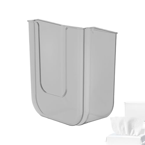 Limpie el soporte del baño, dispensador de toallitas enjuagables - Organizador de caja de soporte de toallitas en contenedores de pared - Dispensador adhesivo para cocina de baño fami