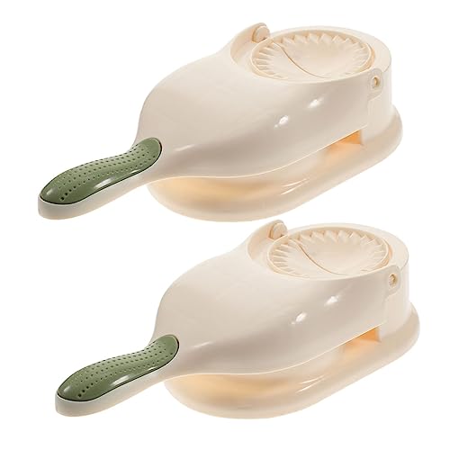 BRIGHTFUFU 2pcs Dumpling Wrapper Maker Press Sealer Small Manual Dough Presser for Boys and Girls Kitchen Gadget