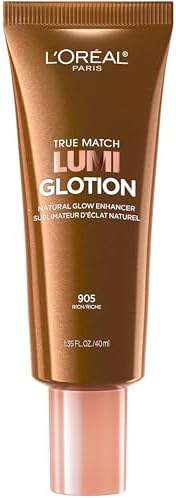 L'Oreal Paris Makeup True Match Lumi Glotion, Natural Glow Enhancer, Illuminator Highlighter, Bronzing Drops For a Sun-Kissed Glow, 905 Rich