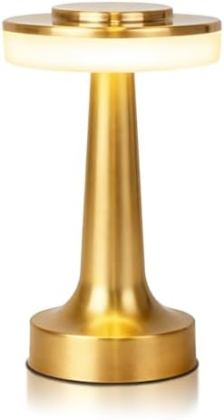 Cordless Metal Desk Lamp, Touch Sensor Control LED Table Lamp,3 C...