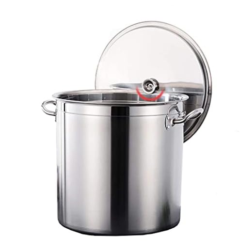 WECDS-E Lagergryta/sopphink, 30/35/40/45/50 cm, kommersiell, 304 rostfritt stål sopphink, med lock, vattenförvaringshink, för gasspis/induktionsspis (storlek: 40 cm) (50 cm)
