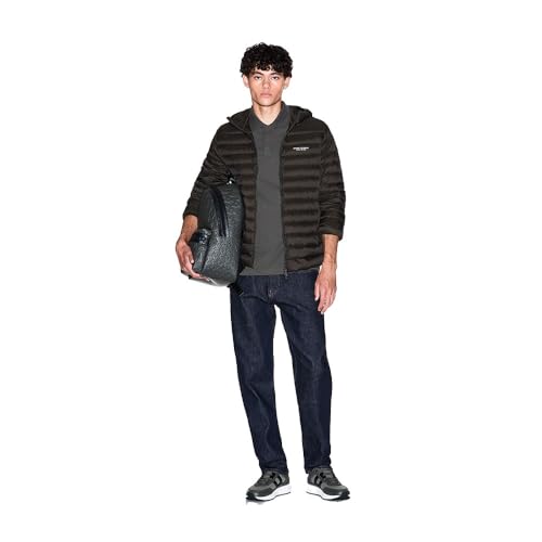 A|X Armani Exchange Para Hombre. XM001577AF16927U8122 Chaqueta Down Jacket Chocolate (S), MarróN, Casual, Poliamida - 4