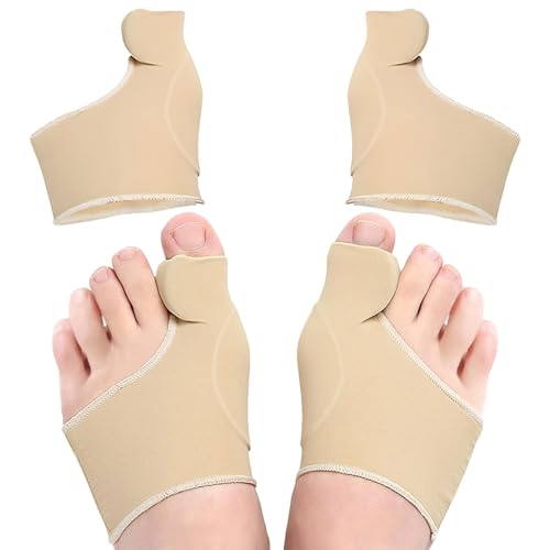 TNSOYCA Correcteur Hallux Valgus,Gros Redresseur Orteil,1 paires hallux valgus orthese corrective pour soulager la douleur,Orteil Manchons de Protection de la douleur pour Hammer Toe(Kaki)