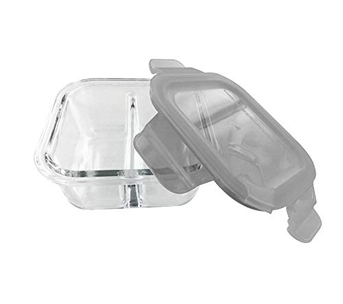 dBb RemondGlass Container with 2 Compartments