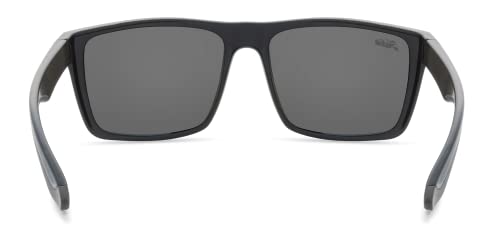 Hobie Cove Polarized Rectangular Sunglasses, Satin Black, Osfa #TOP3