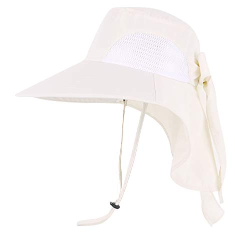 Sun Hat Women Fishing Hat Foldable UPF50+ Protection Sun Hat Ponytail Hats Cream Sun Hat Women Fishing Hat Foldable UPF50+ Protection Sun Hat Ponytail Hats Cream