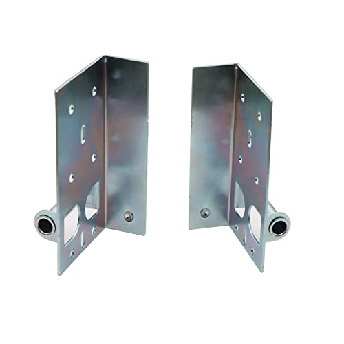 1 Pair Bottom Lifting Brackets Without Fasteners, 7/16-Inch, Heavy Duty Garage Door Bottom Fixtures, Galvanized Steel Brackets Are Mounted At The Bottom Left & Right Corners Of The Garage Door Panels #TOP1