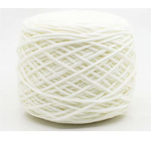 GIVBRO 200g hilo de tejer ganchillo fino hilo para bufanda cojín juguete hecho a mano casa proyectos DIY cuerda blanco leche