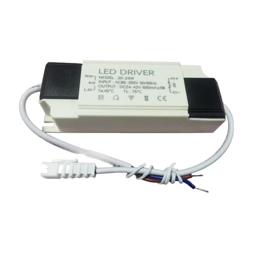 Driver LED 18-24W sin parpadeo transformador corriente constante tablero grande 4