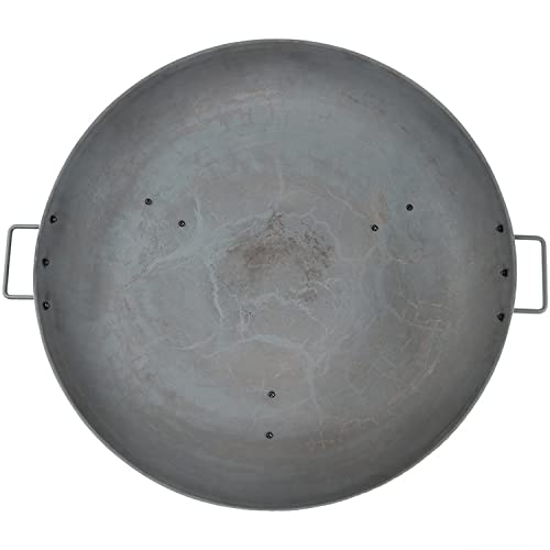 Sunnydaze Rustic Steel-Colored Cast Iron Fire Pit Bowl With Handles - Outdoor Wood-Burning Fire Pit Bowl For Backyard, Patio Or Porch - 30-Inch Diameter #TOP7