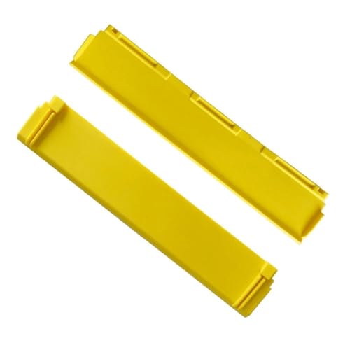2-Pack 170mm Replacement Rubber Squeegee Blades for Kärcher WV6 Window Vacuum - Streak-Free Cleaning, Easy-Install Yellow Wipers