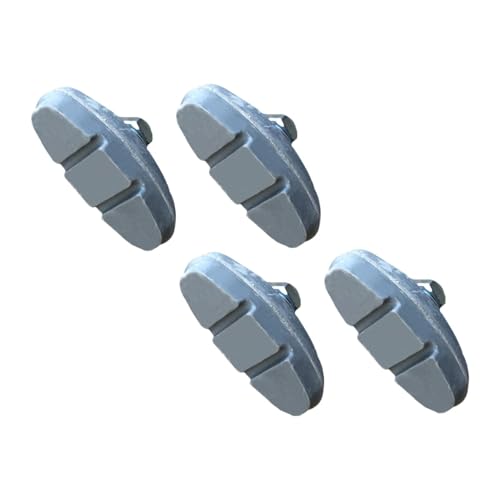 Lljsszr 4 Pieces Kids Bike Brake Pads Children's Cycle Brake Parts Cycling Accessories Aluminum Alloy, Gray