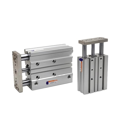 Cilindro neumático de tres ejes MGPM12 con varilla guía para automatización 5
