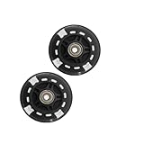 KoiLykke 2-Pack 80mm LED Flashing Scooter Wheels Scooters & Inline Skates, PU Wheels with 8mm Steel Bearings