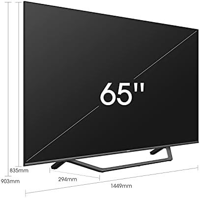 HISENSE 55A7GQTUK QLED Series 55-inch 4K UHD Dolby Vision HDR Smart TV 60Hz Refresh Rate with YouTube, Netflix, Freeview Play and Alexa Built-in, and Bluetooth, TUV Certificated (2021 NEW)
