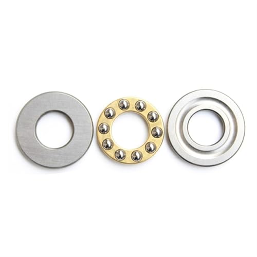 EFDBPNYM 10/100pcs Plane Axial Thrust Ball Bearing Mini 3-in-1 F3-8M F4-10M F5-10M F6-12M F7-17M F8-16M F10-18M Metal Axial Ball Bearing(10Pcs,F9-17M 9x17x7)