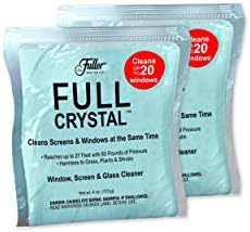 Full Crystal Refill Kit - Two 4 Oz. Crystal Powder Exterior Window Cleaner Packets for Glass and Screens (Cleans Up to 40 Windows)