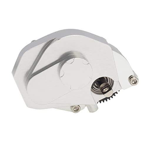 DKKY SCX24 Transmission Complete Gearbox for Axial SCX24 Bronco C10 JLU Gladiator Deadbolt 1/24 RC Crawler Upgrade Parts (Silver)