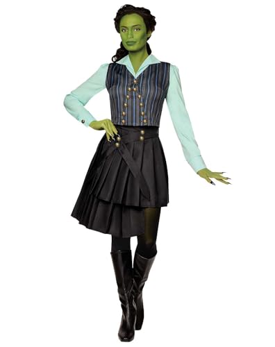 Spirit Halloween Wicked Adult Elphaba Uniform Costume, Officially Licensed, Shiz